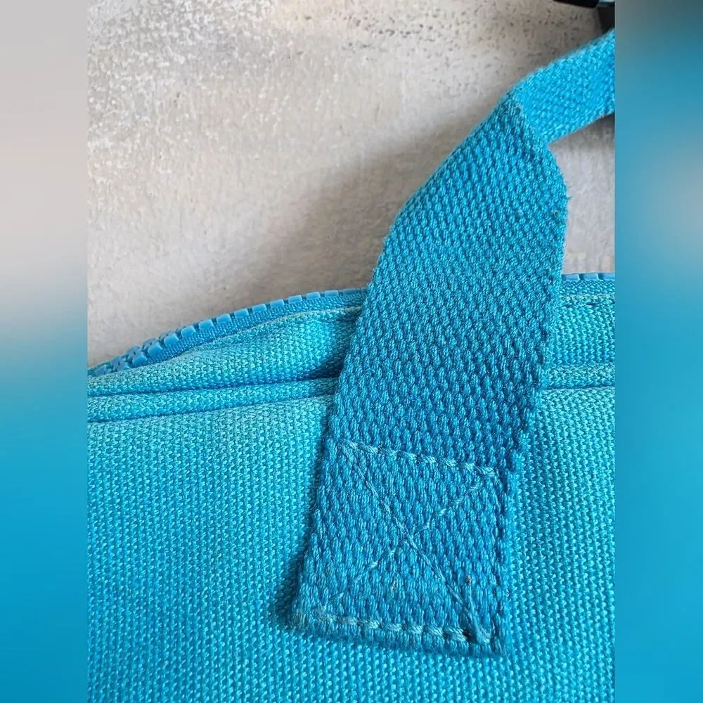 Victoria Secret Pink Blue & White Laptop Bag Top Handle No Strap